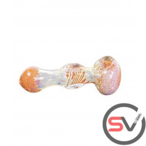 CUBED BODY FRIT GLASS PIPE 3CT/PK
